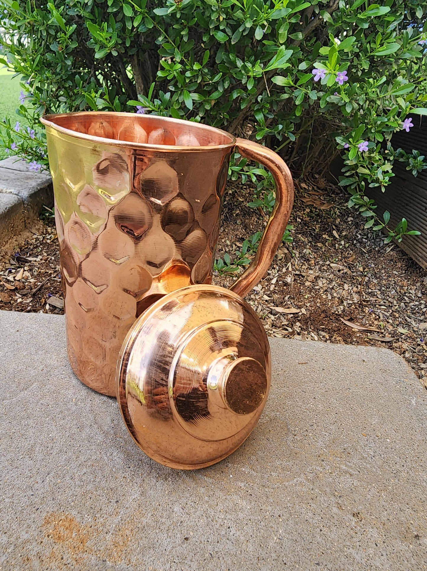 Diamond Cut Copper Jug (1 L)