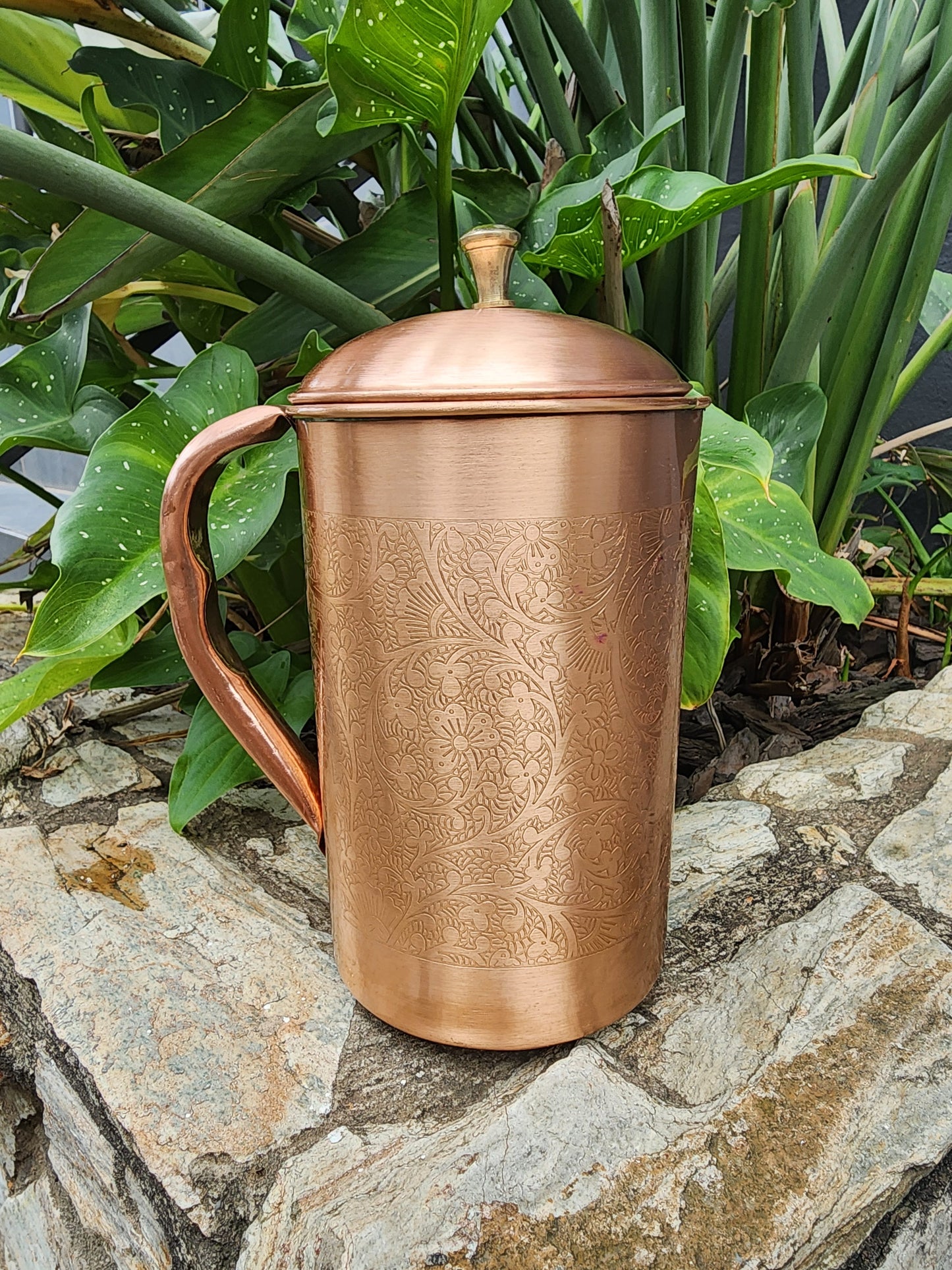 Embossed Copper Jug (1 L)