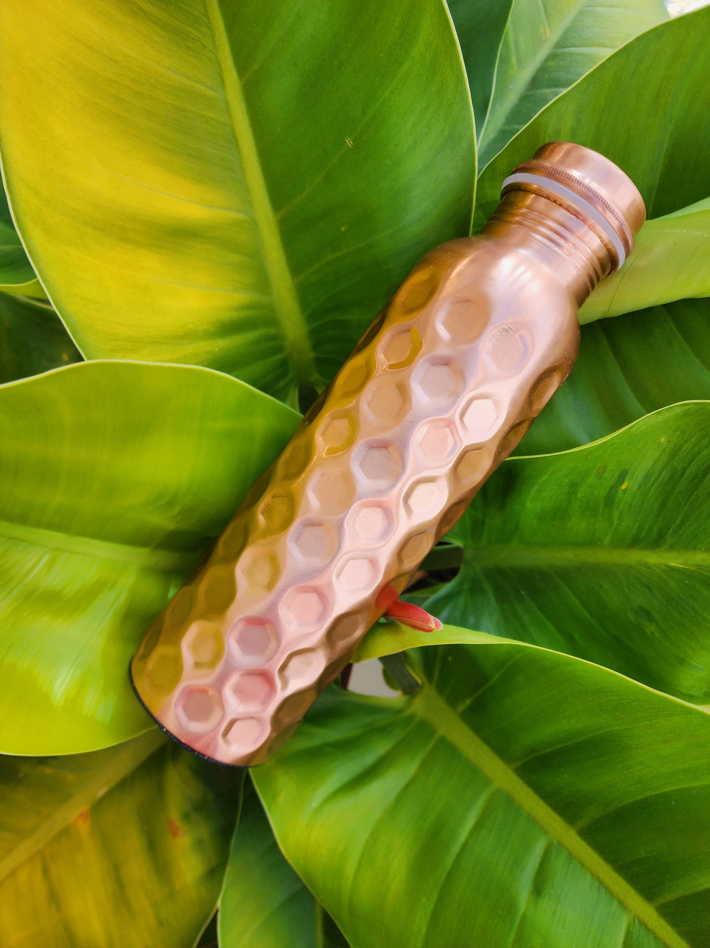 Honey-Comb Copper Bottle (900 ml) - Limited Edition