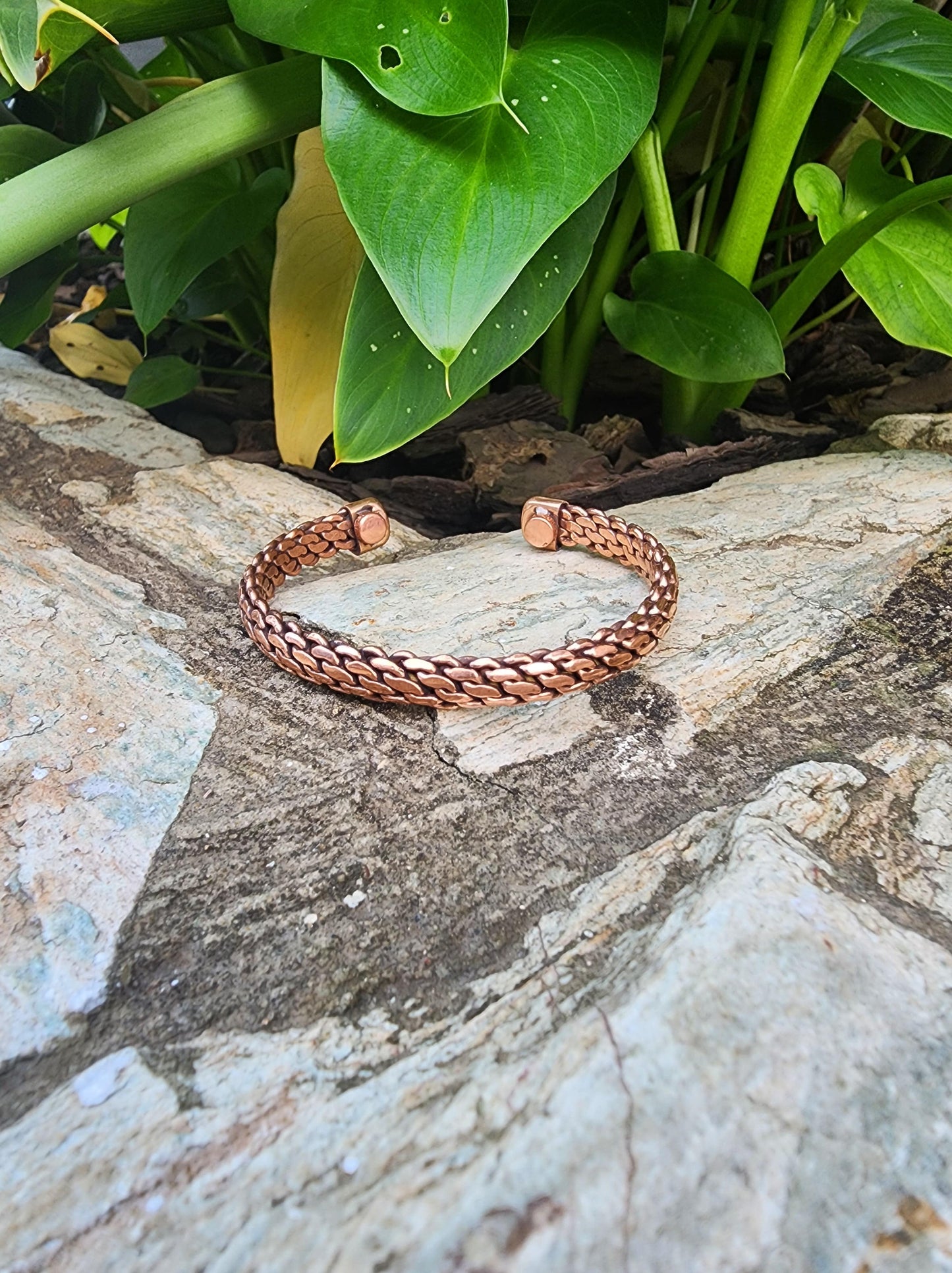 Honey-Comb Copper Bracelet