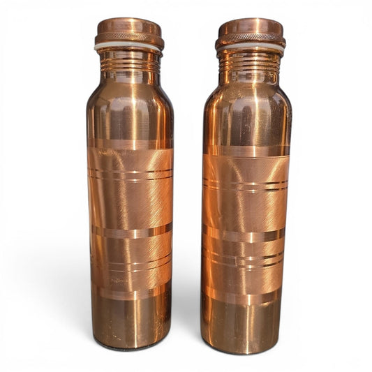 Factory Defect - Smooth Mirror Finish Copper Water Bottle (900 ml)