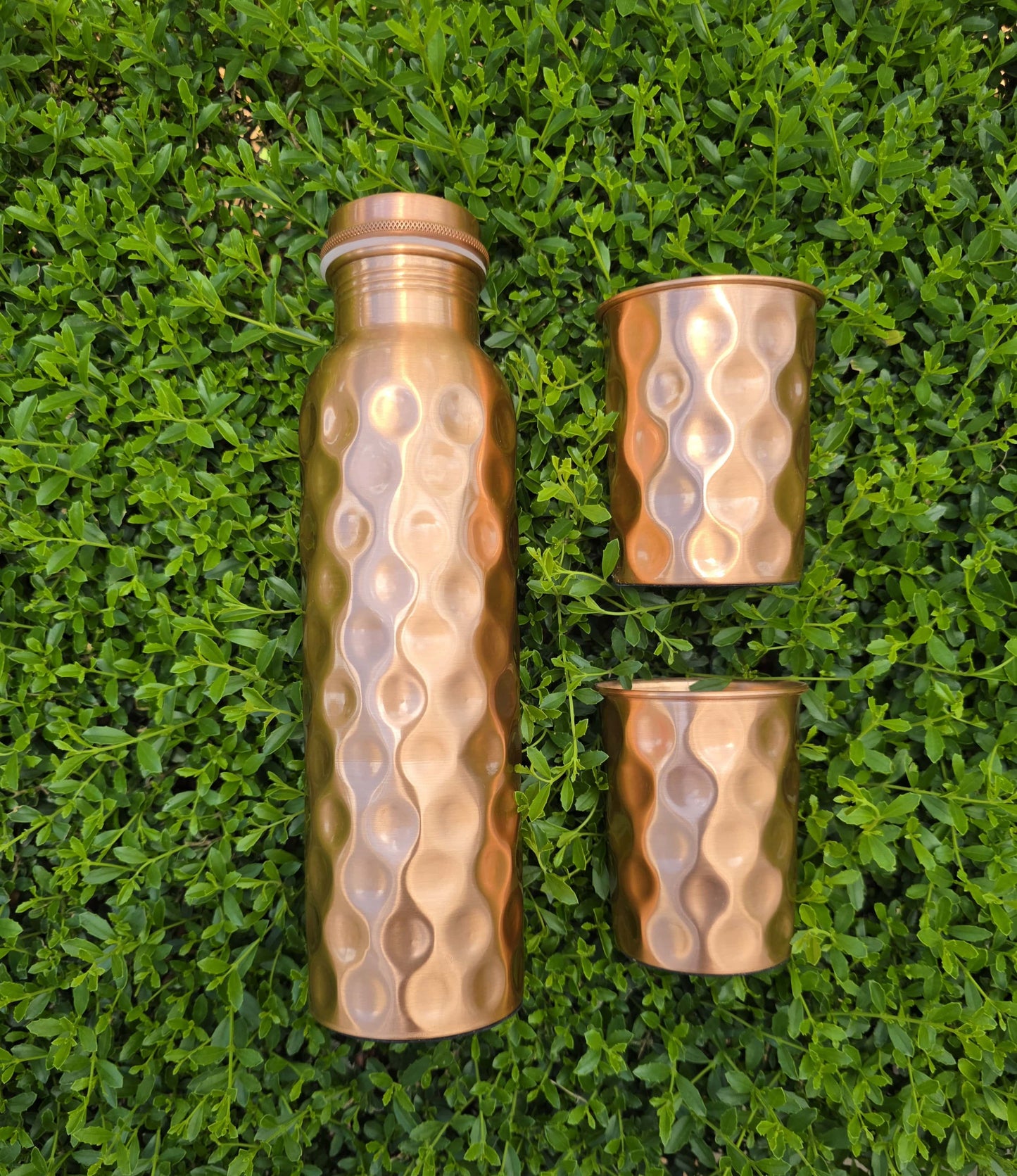 Diamond Cut Bottle and Cup Set