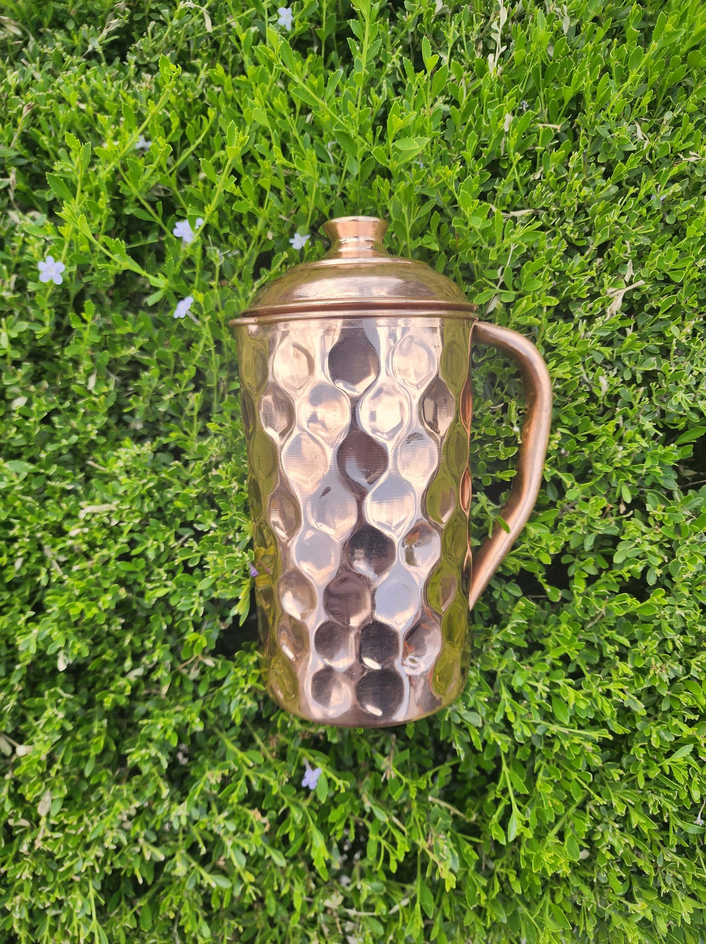 Diamond Cut Copper Jug (1 L)