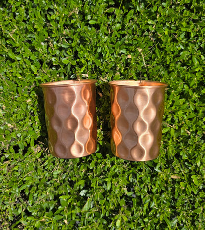 Diamond Cut Copper Cup