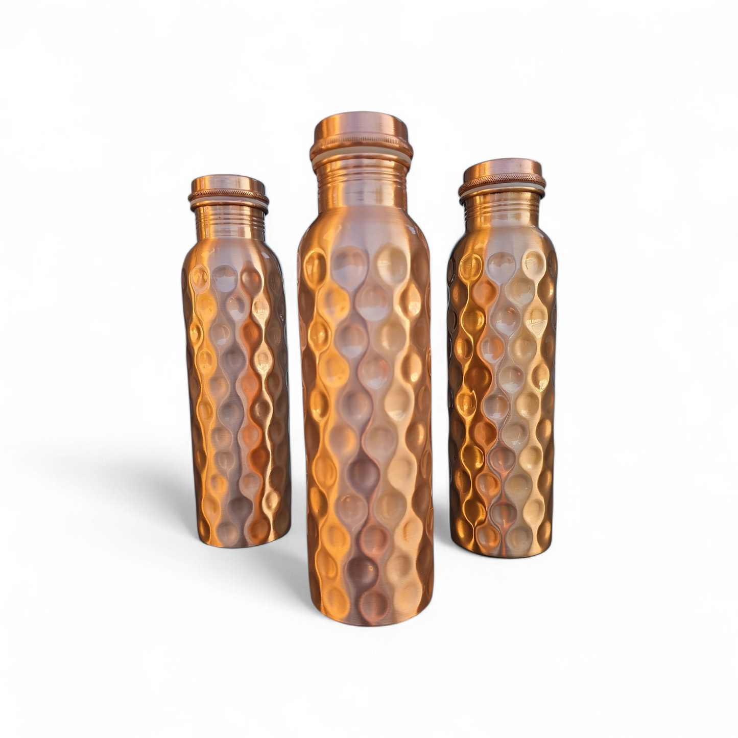 Factory Defect - Diamond Cut Copper Water Bottle (900 ml)