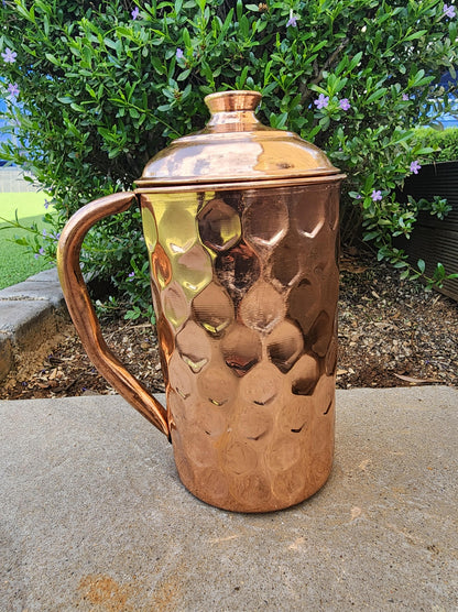 Diamond Cut Copper Jug (1 L)