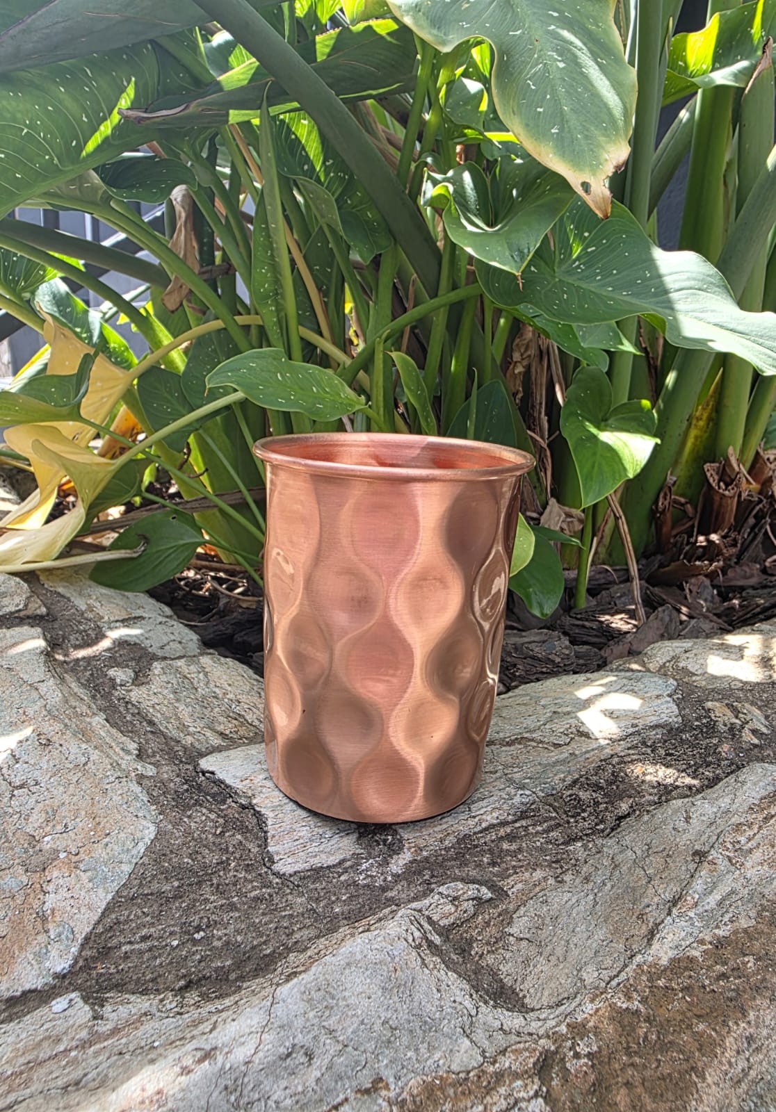 Diamond Cut Copper Cup