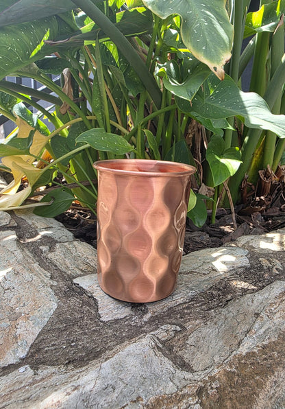 Diamond Cut Copper Cup