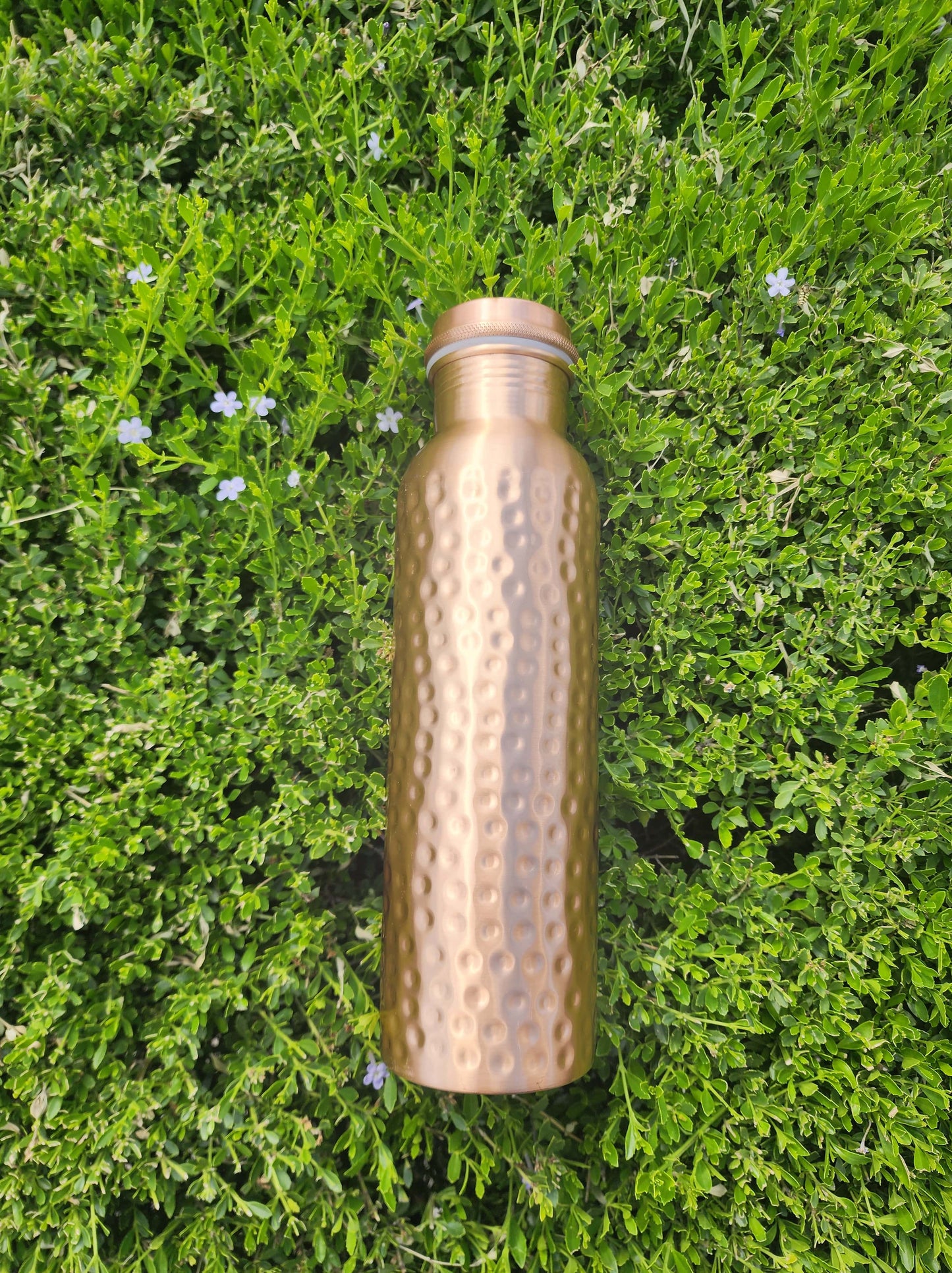 Dimple Copper Water Bottle (900 ml)
