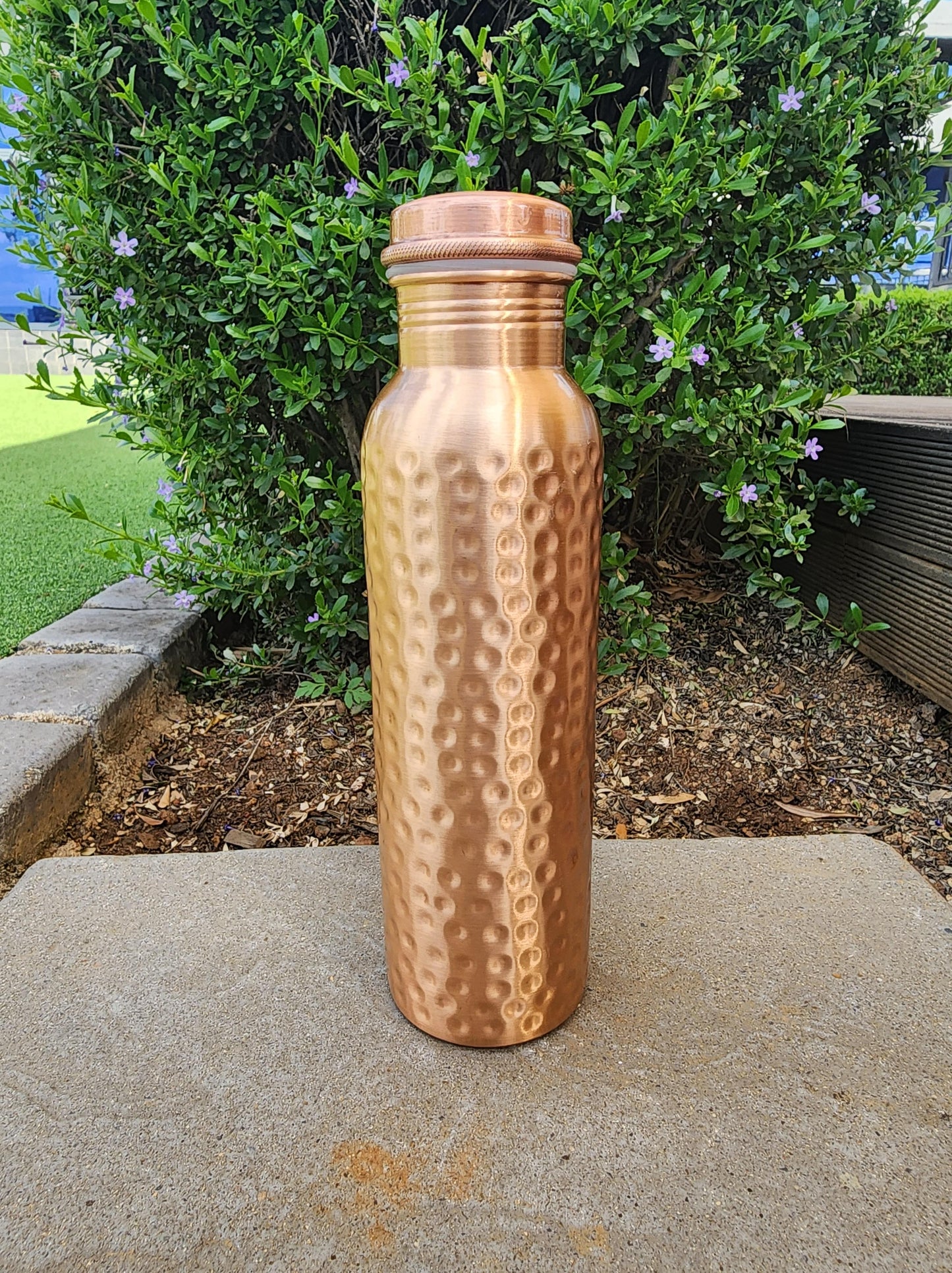Dimple Copper Water Bottle (900 ml)