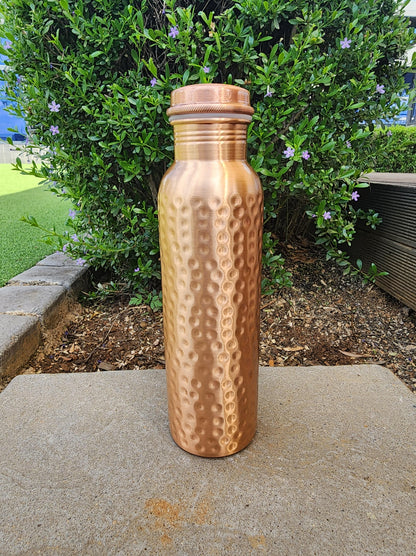 Dimple Copper Water Bottle (900 ml)