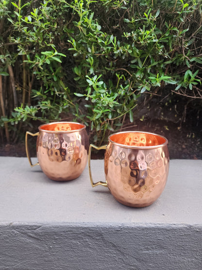 Dimple Copper Mule Mug (Set of 2)
