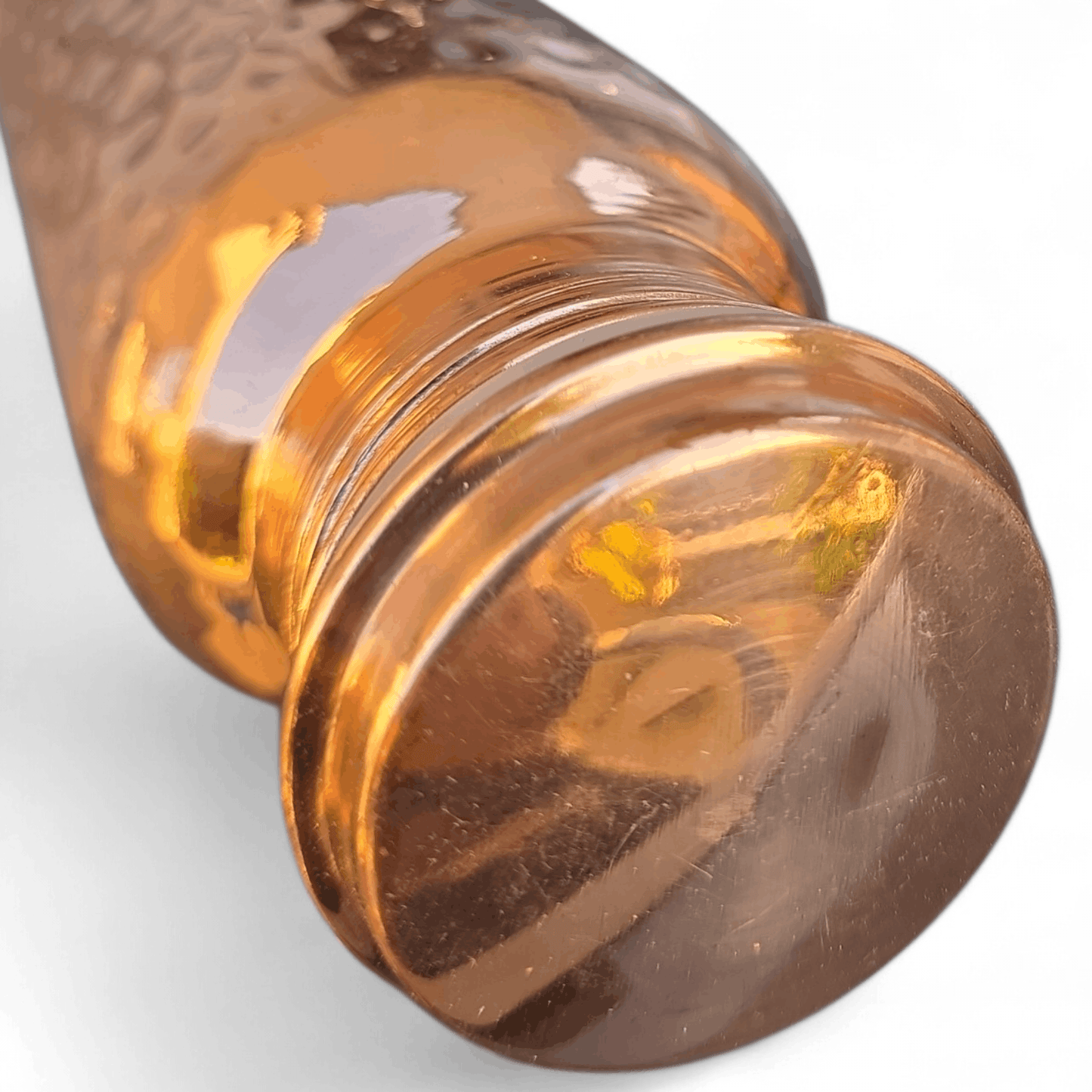 Factory Defect - Mirror Finish Dimple Copper Water Bottle (900 ml)