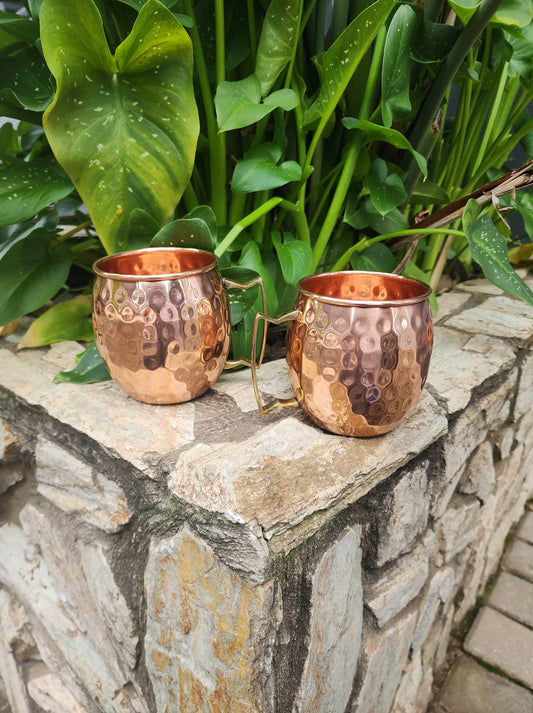 Dimple Copper Mule Mug (Set of 2)