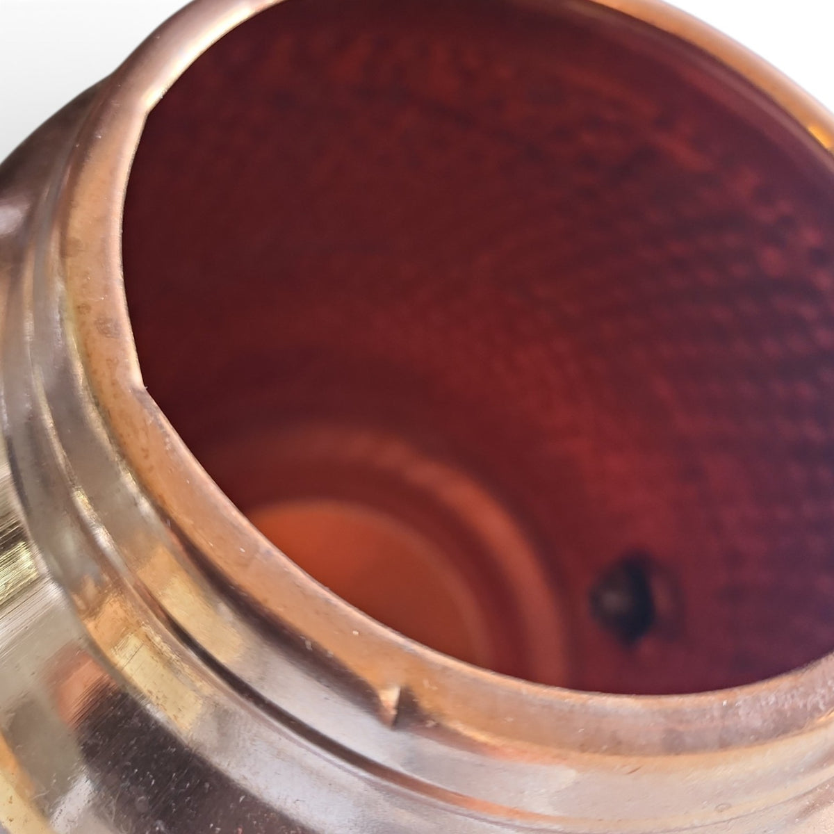 Factory Defect - 5L Dimple Copper Water Dispenser with Cup and Stand