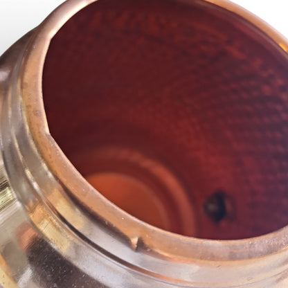 Factory Defect - 5L Dimple Copper Water Dispenser with Cup and Stand