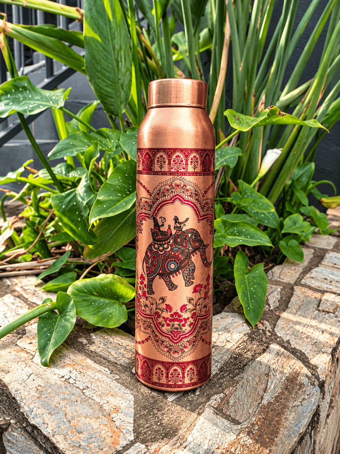 The Rajastani - Premium 1 L Copper Bottle