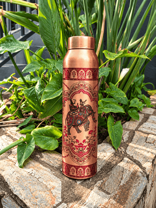 The Rajastani - Premium 1 L Copper Bottle