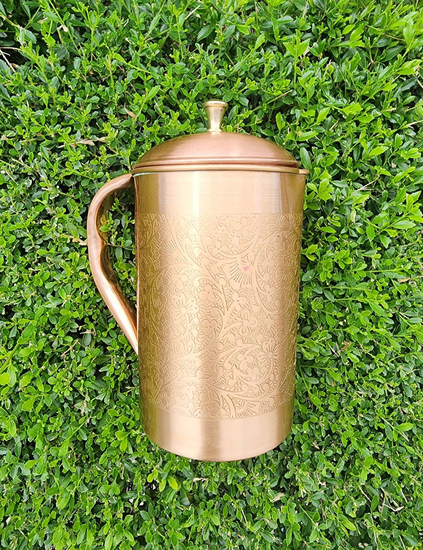 Embossed Copper Jug (1 L)
