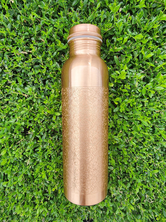 Embossed Copper Bottle (900 ml)