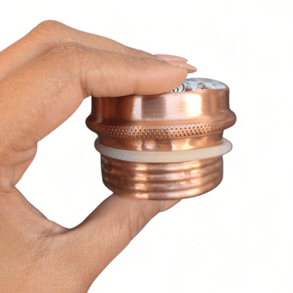 Factory Defect - Floral Printed Copper Bottle (900 ml)