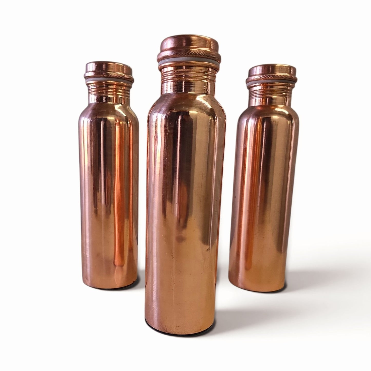 Factory Defect - Plain Smooth Mirror Finish Copper Water Bottle (900 ml)