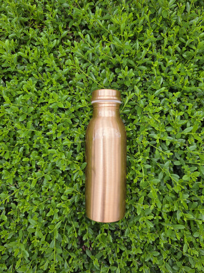 Small Smooth Copper Water Bottle (500 ml)