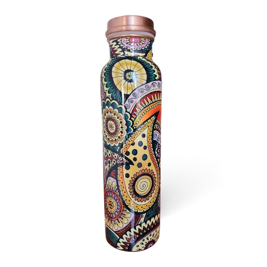 Factory Defect - Saffron Copper Bottle (900 ml)