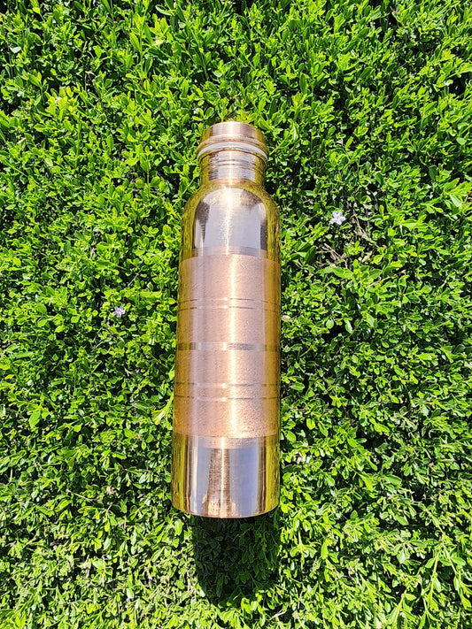 Smooth Mirror Finish Copper Water Bottle (900 ml)