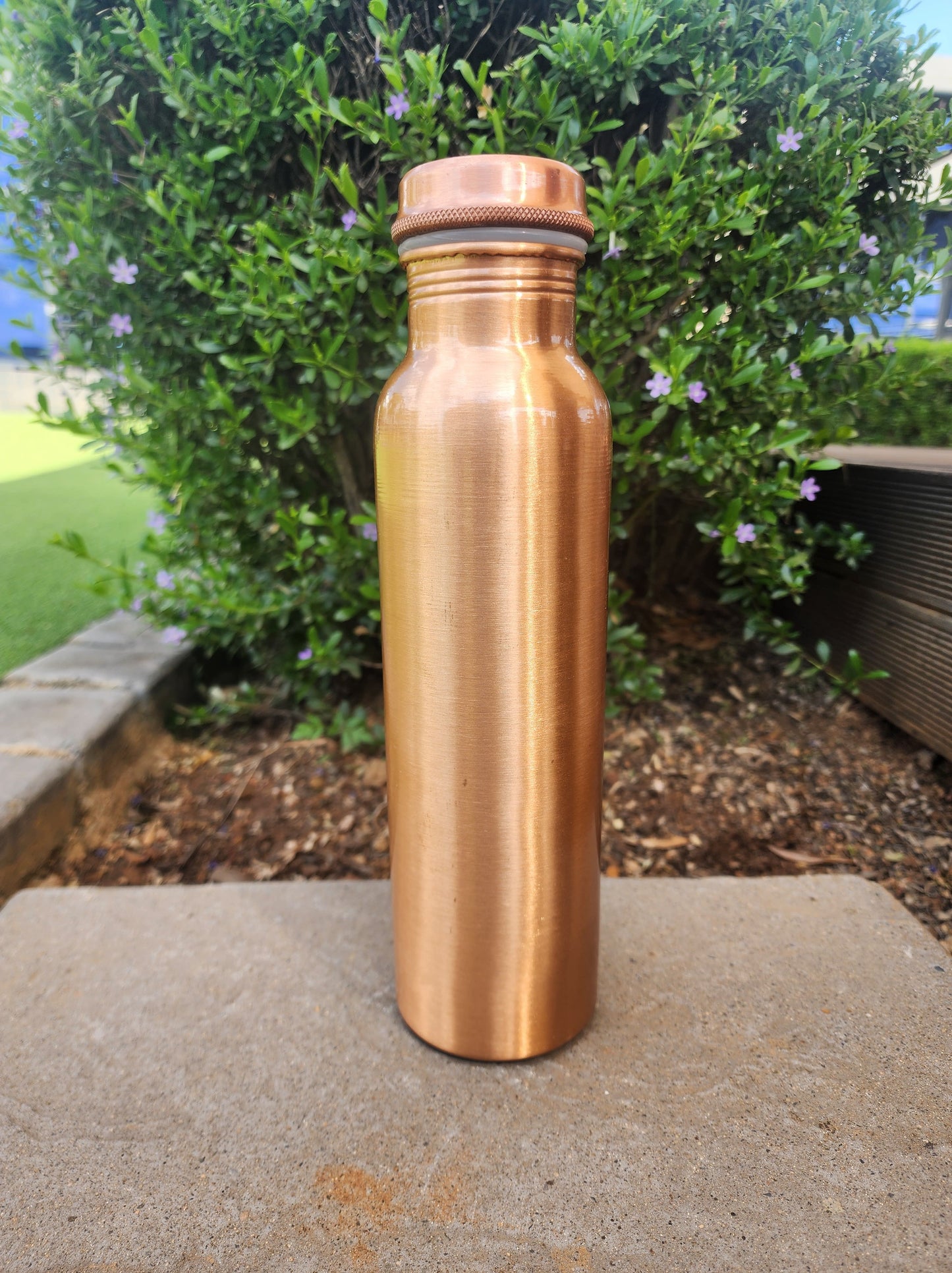Smooth Copper Water Bottle (Matte Finish)