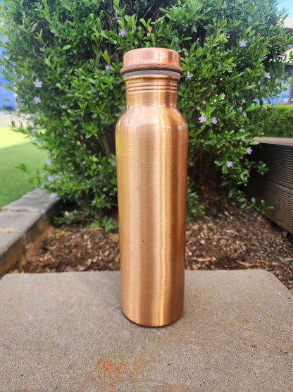 Smooth Copper Water Bottle (Matte Finish)