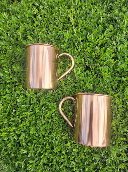 Smooth Copper Mug (Set of 2)