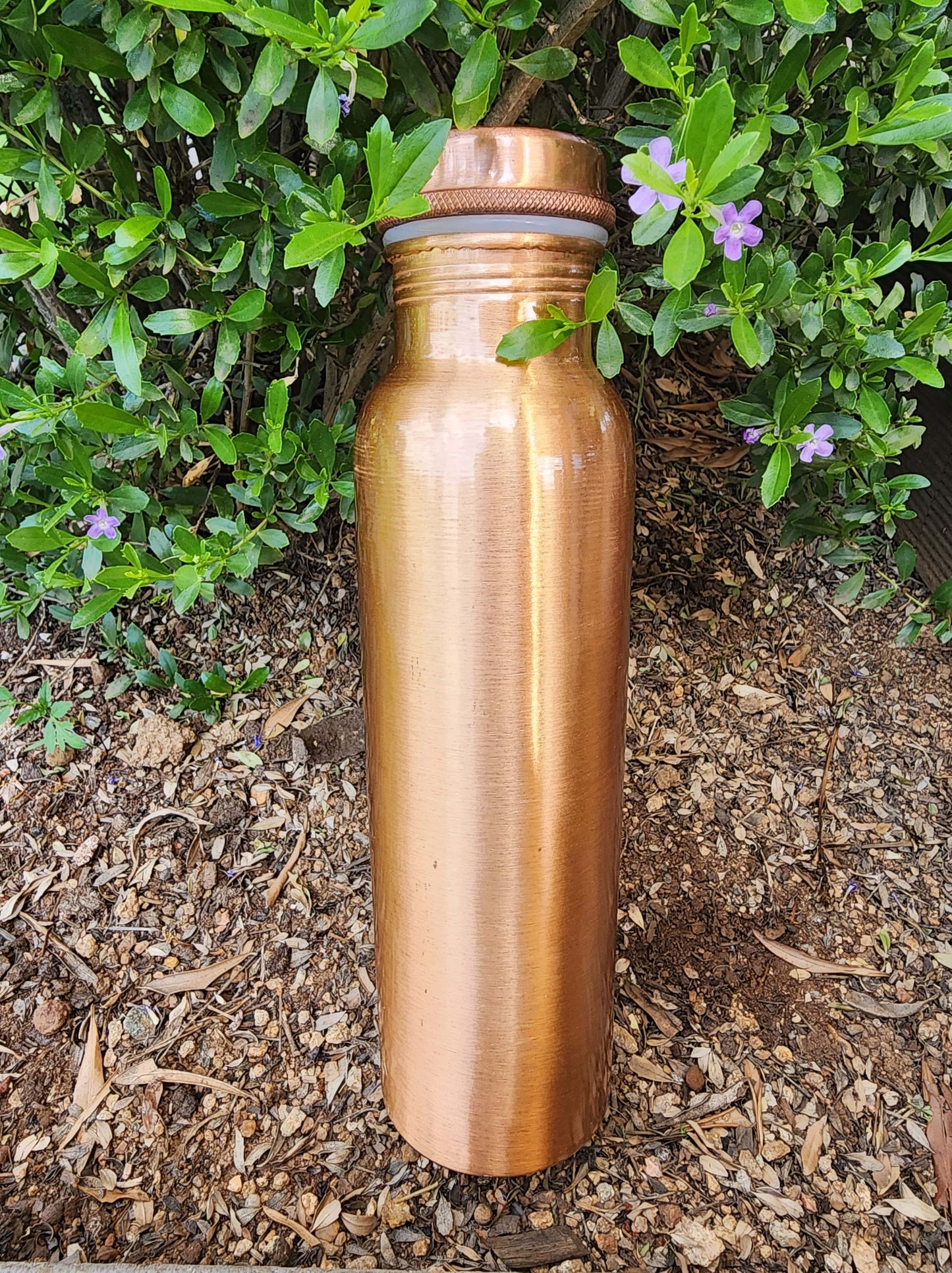 Smooth Copper Water Bottle (Matte Finish)