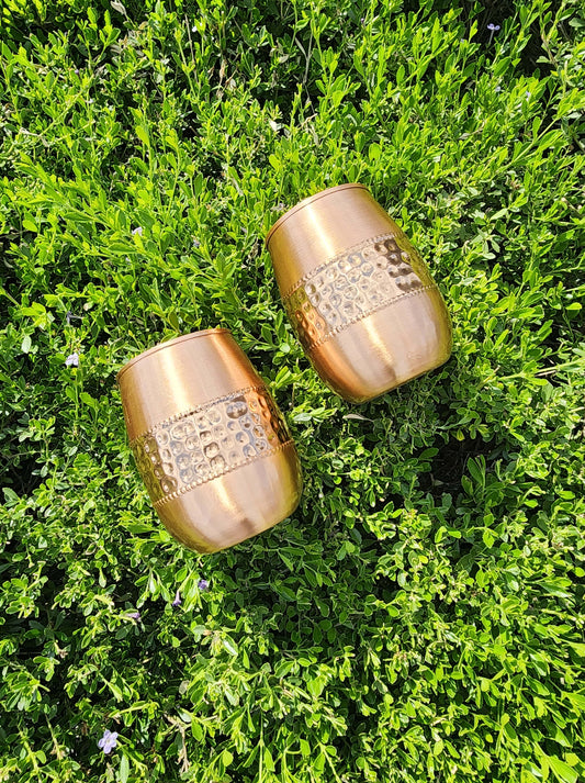 Two Tone Copper Surahi Cup