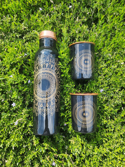 Ubuntu Copper Bottle and Cup Set