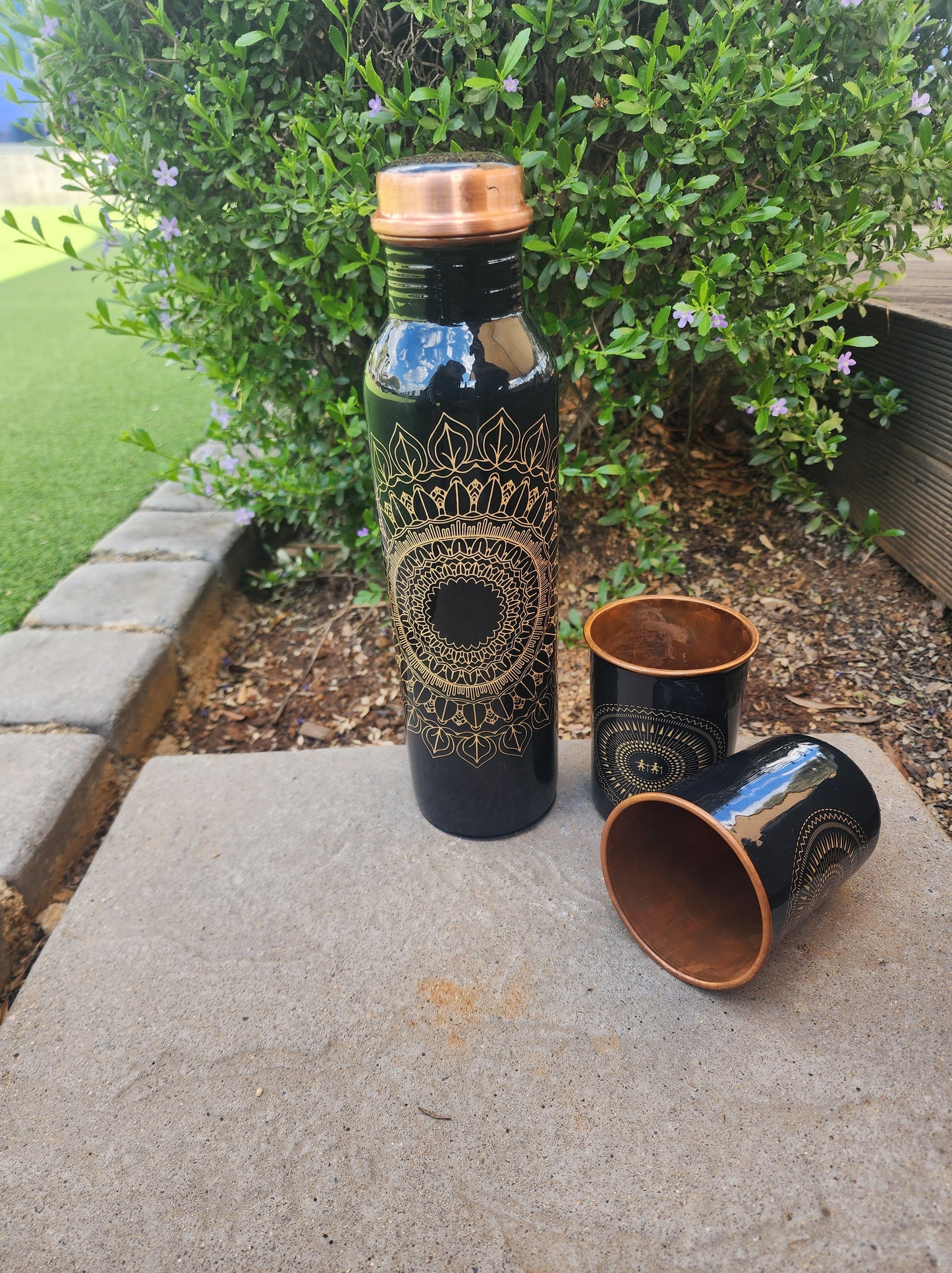 Ubuntu Copper Bottle and Cup Set
